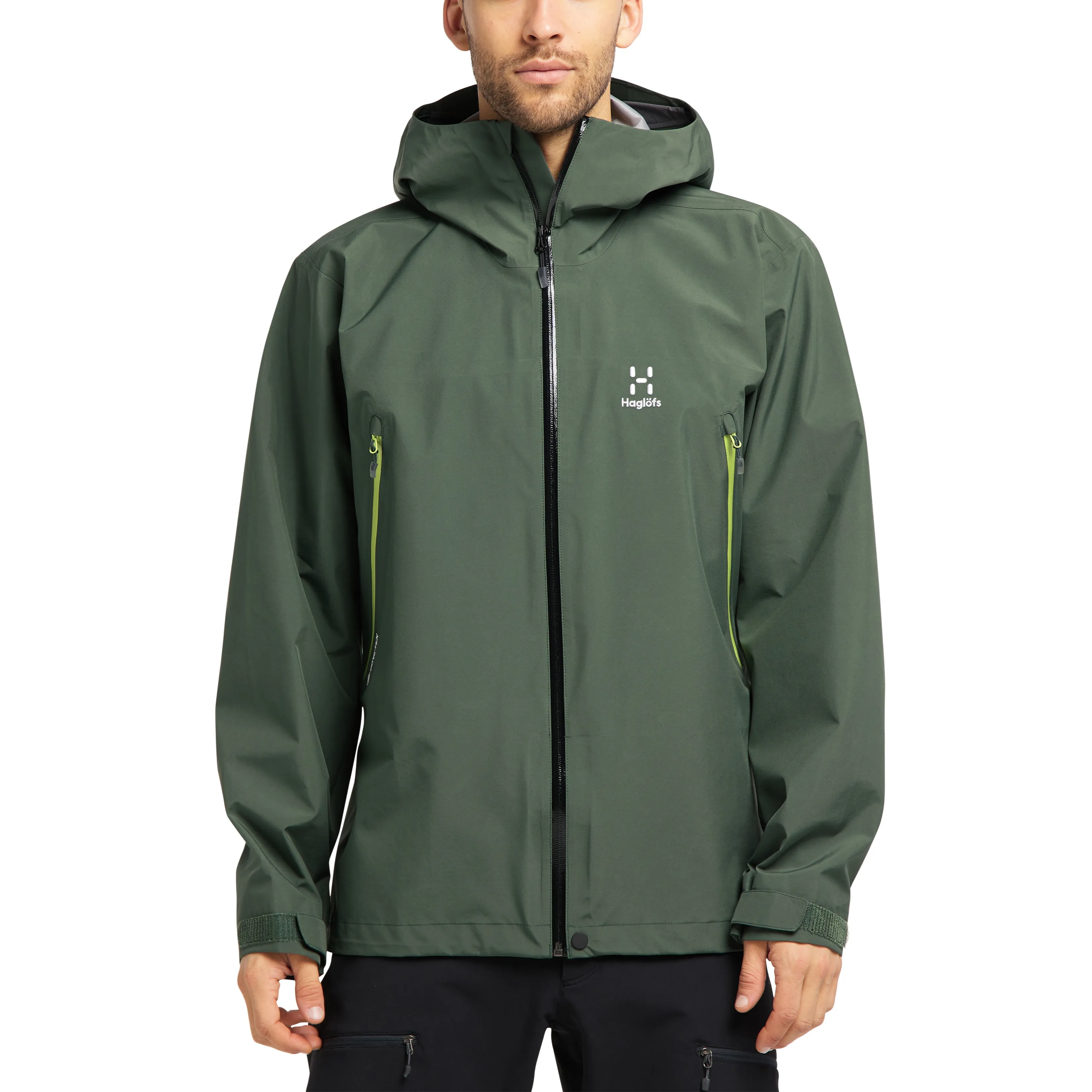 Haglöfs Men&#x27;s Roc Gore-Tex Jacket Fjell Green | Buy Haglöfs Men&#x27;s Roc Gore-Tex Jacket Fjell Green here | Outnorth