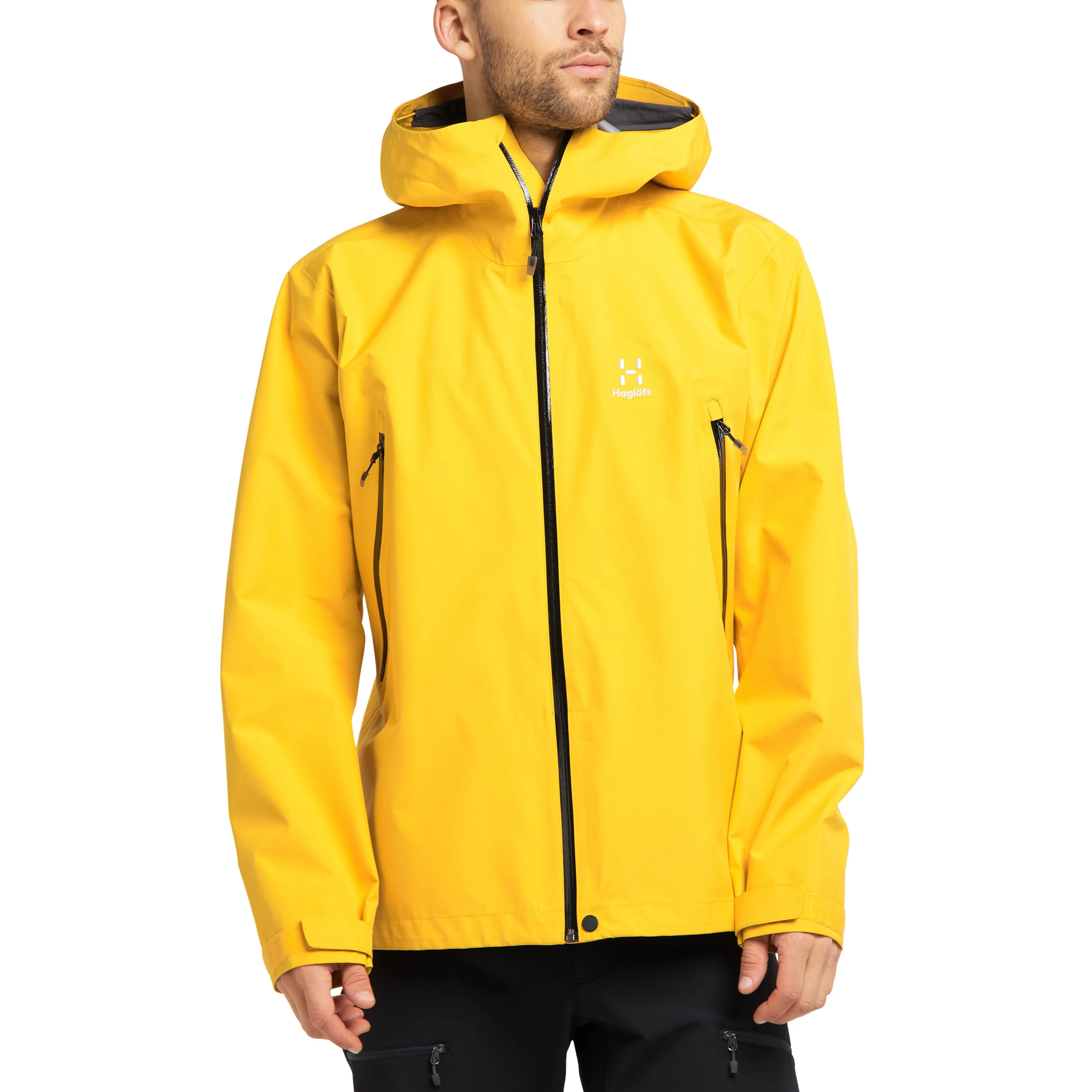 Haglöfs Men&#x27;s Roc Gore-Tex Jacket Pumpkin Yellow | Buy Haglöfs Men&#x27;s Roc Gore-Tex Jacket Pumpkin Yellow here | Outnorth