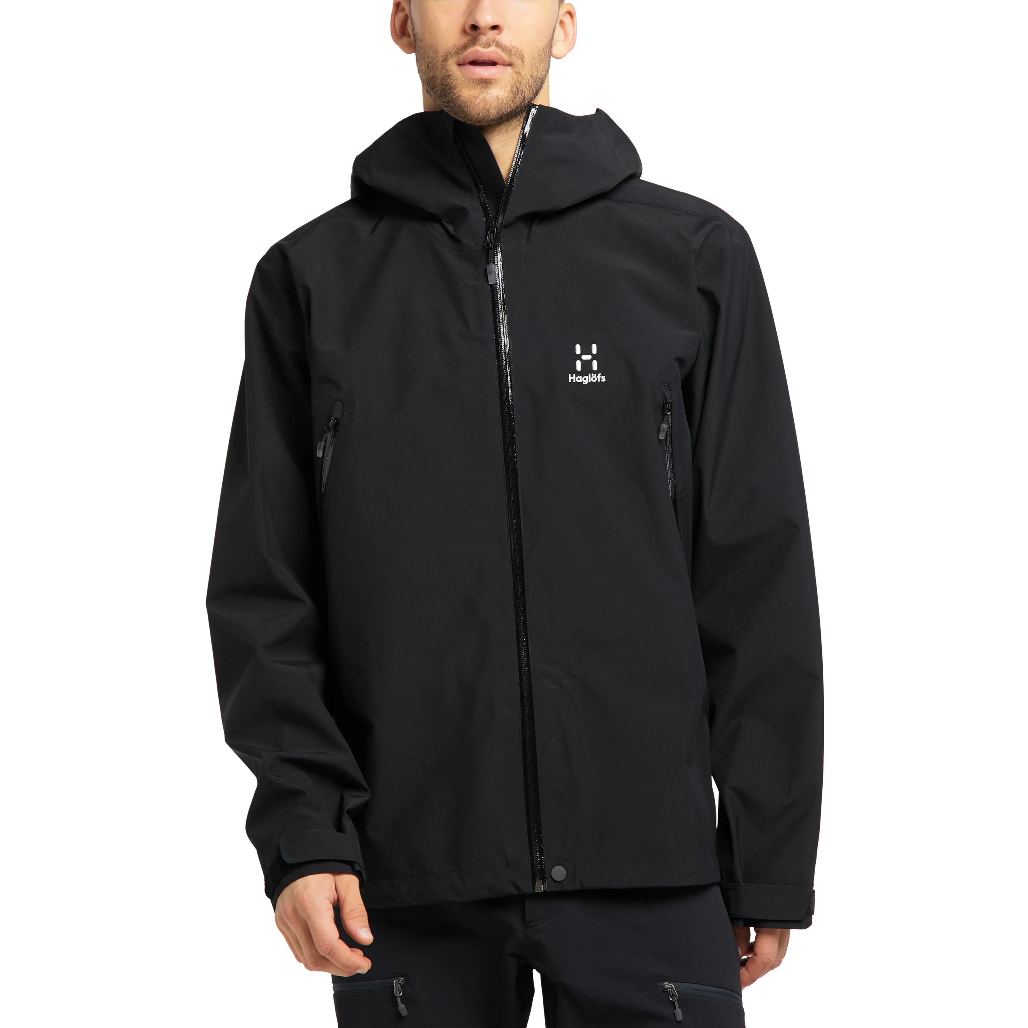 Haglöfs Men&#x27;s Roc Gore-Tex Jacket True Black | Buy Haglöfs Men&#x27;s Roc Gore-Tex Jacket True Black here | Outnorth