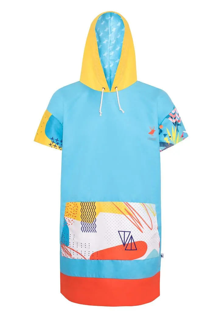 Hola men's quick-dry surfing poncho / change robe