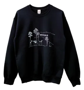 Hollywood, California Graphic Unisex Crewneck Sweatshirt - Color Options Available