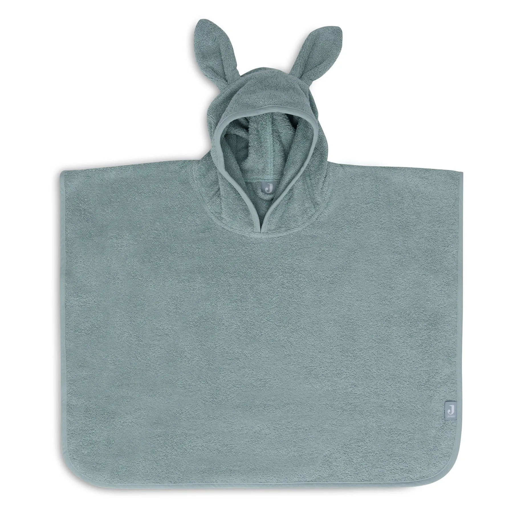 Hooded Bath Robe  Poncho - Terry Sea Green