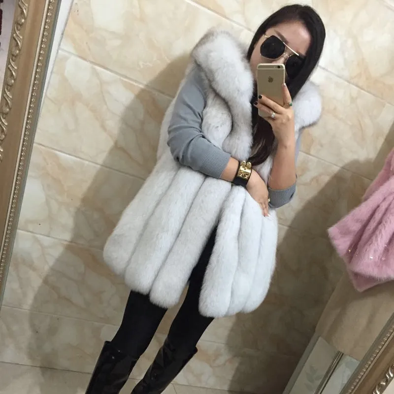 Hooded Fur Coat