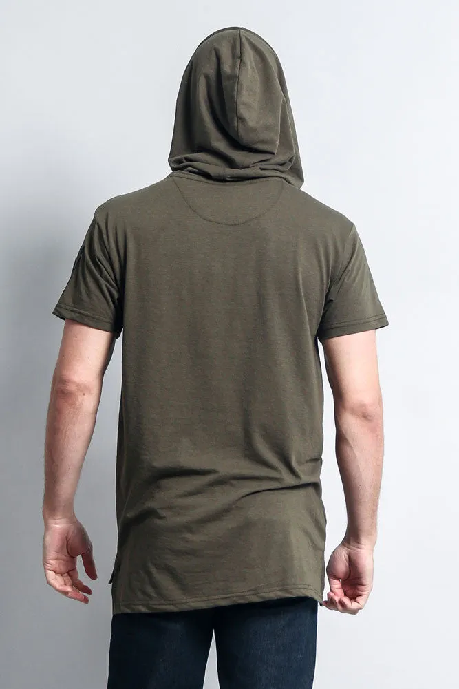 Hooded MA-1 Bomber Flight Style T-Shirt