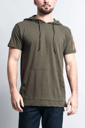 Hooded MA-1 Bomber Flight Style T-Shirt