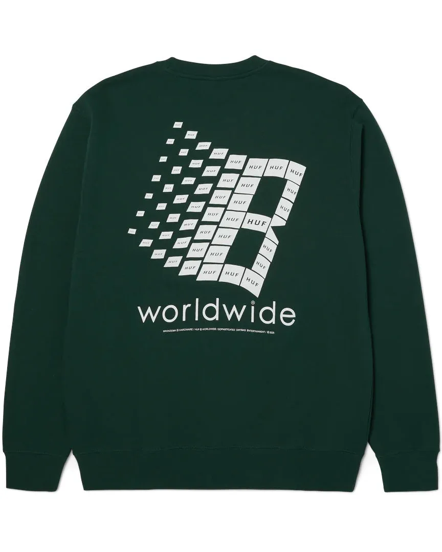 Huf X Bronze Crewneck Sweatshirt - Forest Green