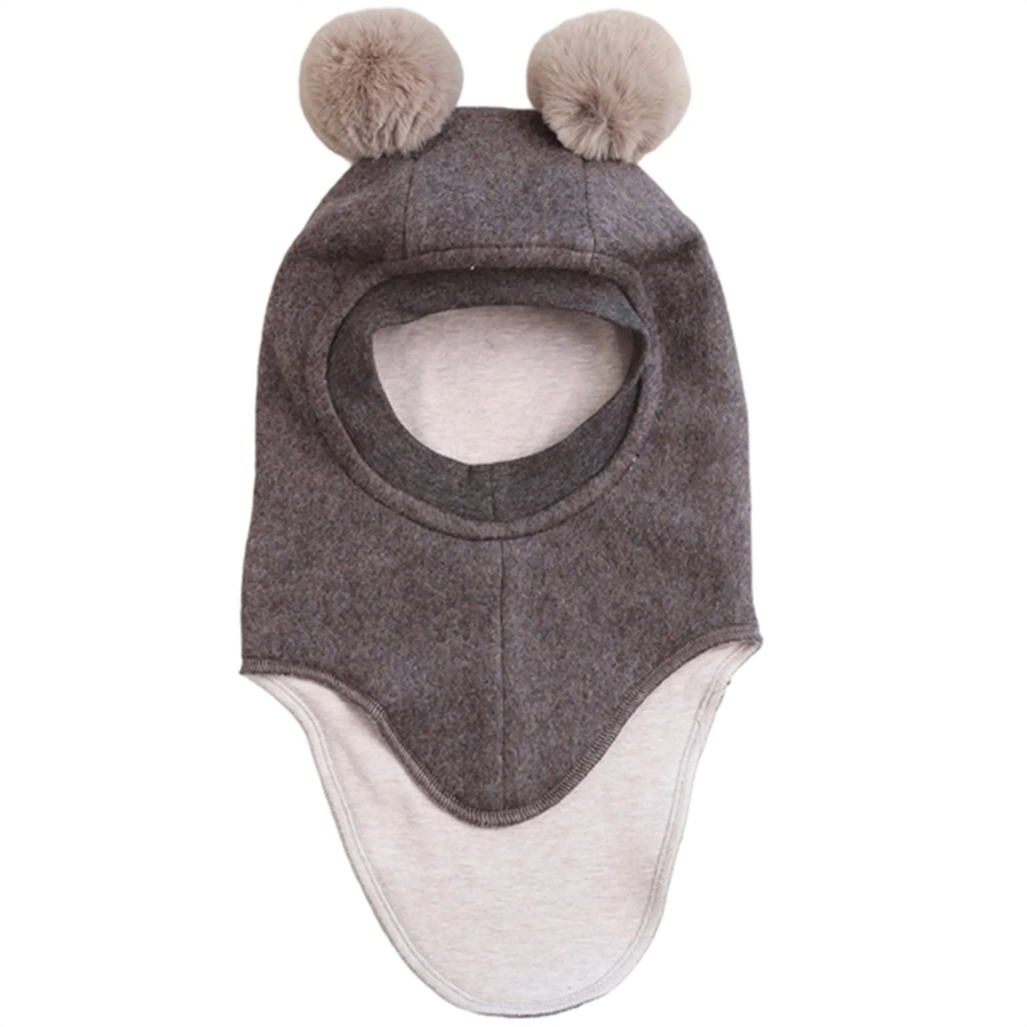 Huttelihut X Luksusbaby Cotton Fleece Balaclava Brown