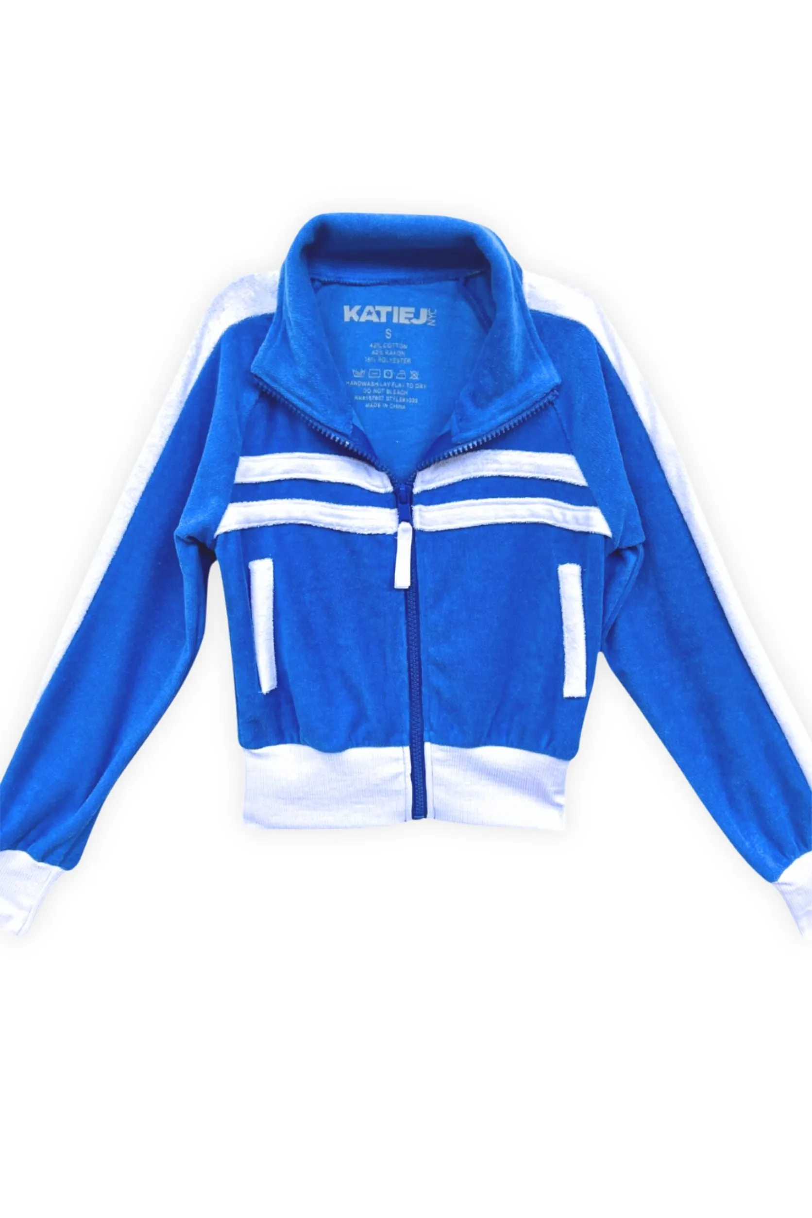 JUNIOR MARGOT TERRY CLOTH TRACK JACKET - FINAL SALE