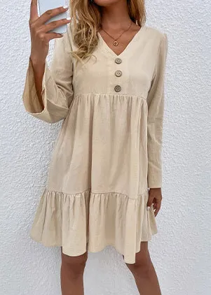 Kelley Linen Blend Shirt Dress