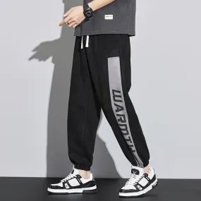 Knitted Casual Tapered Loose Fit Suede Sweatpant