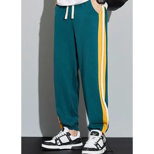 Knitted Sports Drawstring Tapered Wide-Leg Sweatpant