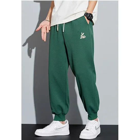 Knitted Tapered Loose Fit Trendy Sports Sweatpant