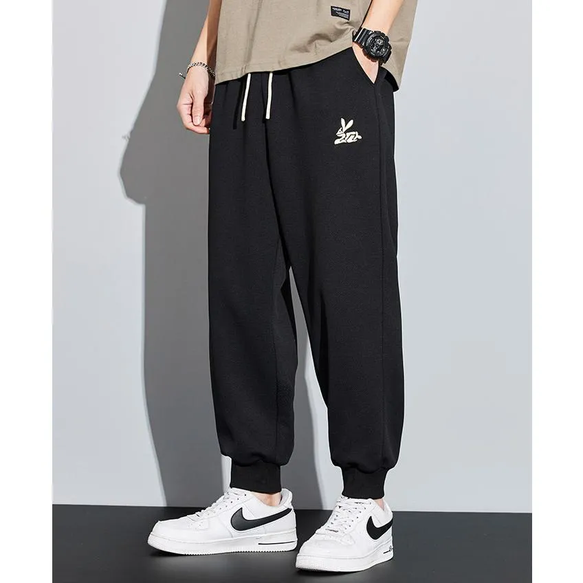 Knitted Tapered Loose Fit Trendy Sports Sweatpant