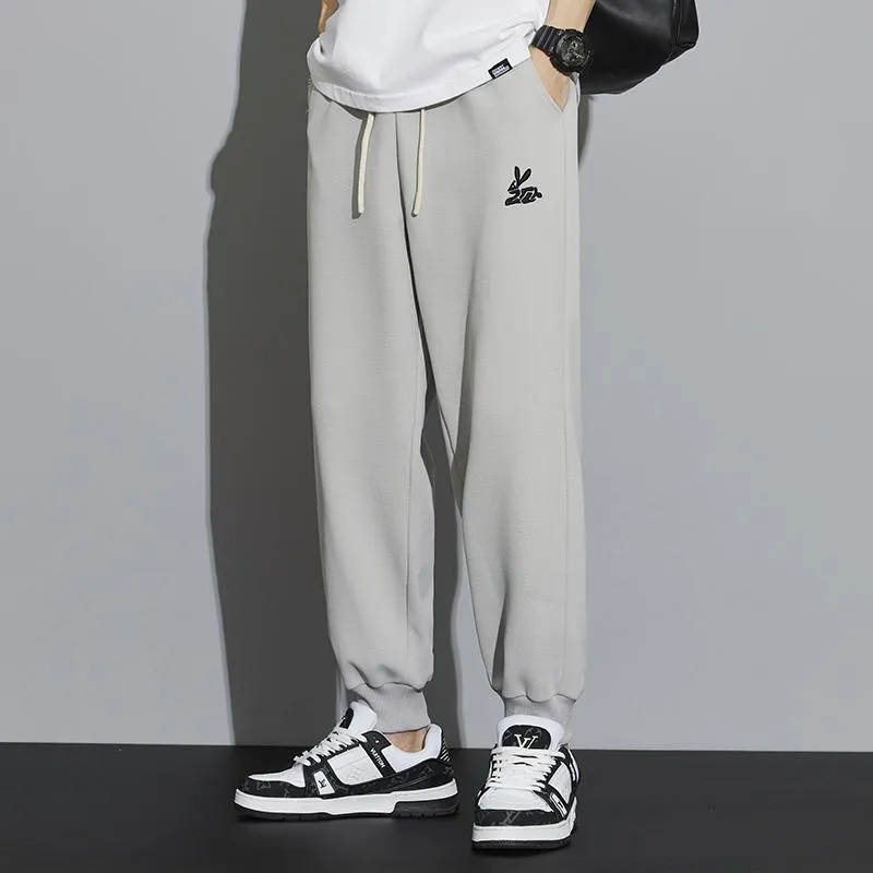 Knitted Tapered Loose Fit Trendy Sports Sweatpant