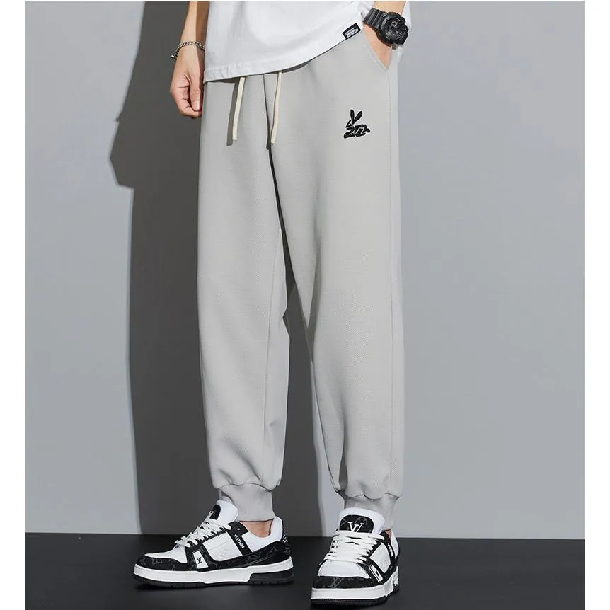 Knitted Tapered Loose Fit Trendy Sports Sweatpant