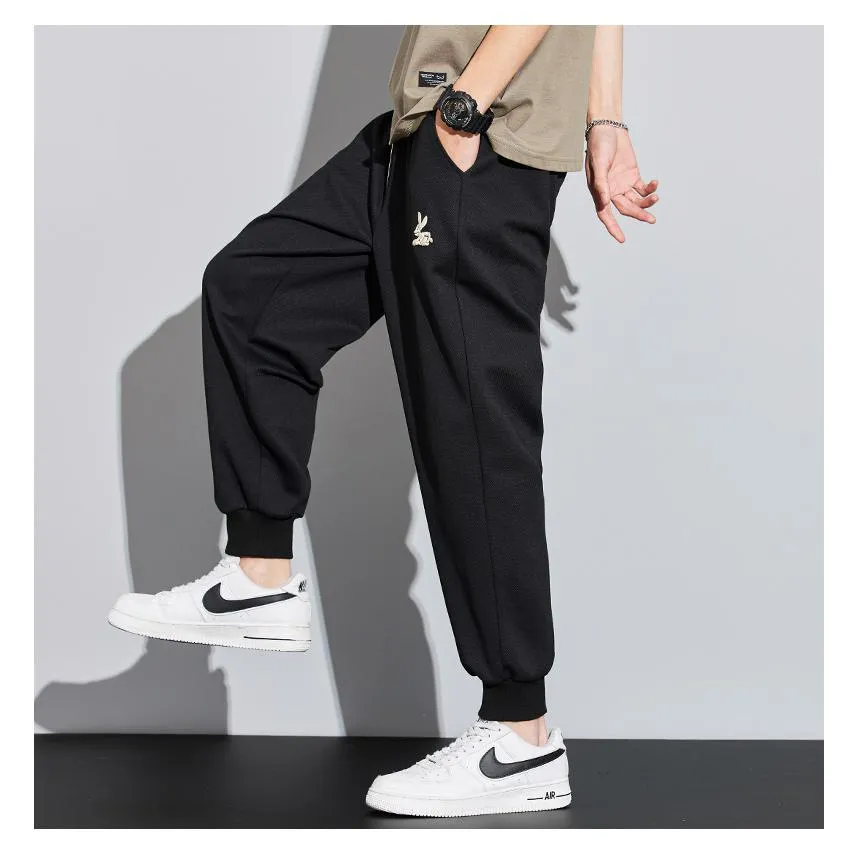 Knitted Tapered Loose Fit Trendy Sports Sweatpant