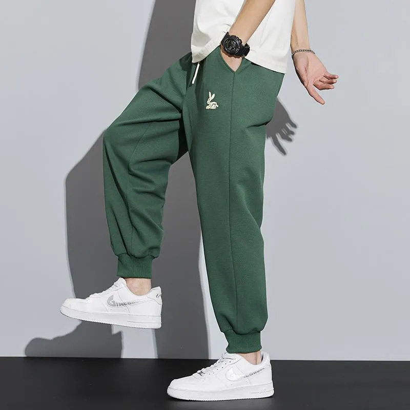 Knitted Tapered Loose Fit Trendy Sports Sweatpant