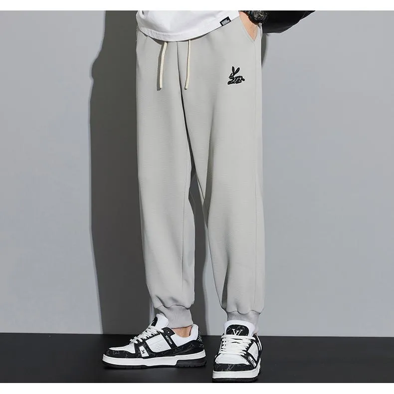 Knitted Tapered Loose Fit Trendy Sports Sweatpant