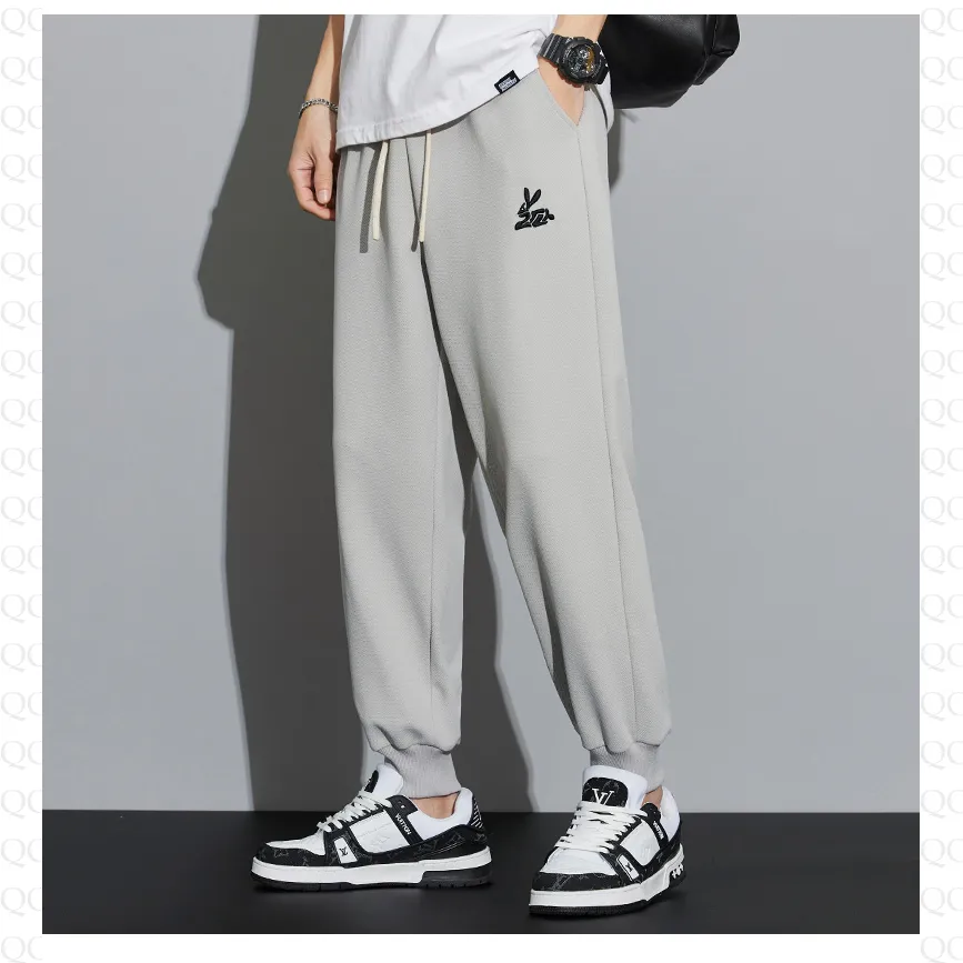 Knitted Tapered Loose Fit Trendy Sports Sweatpant