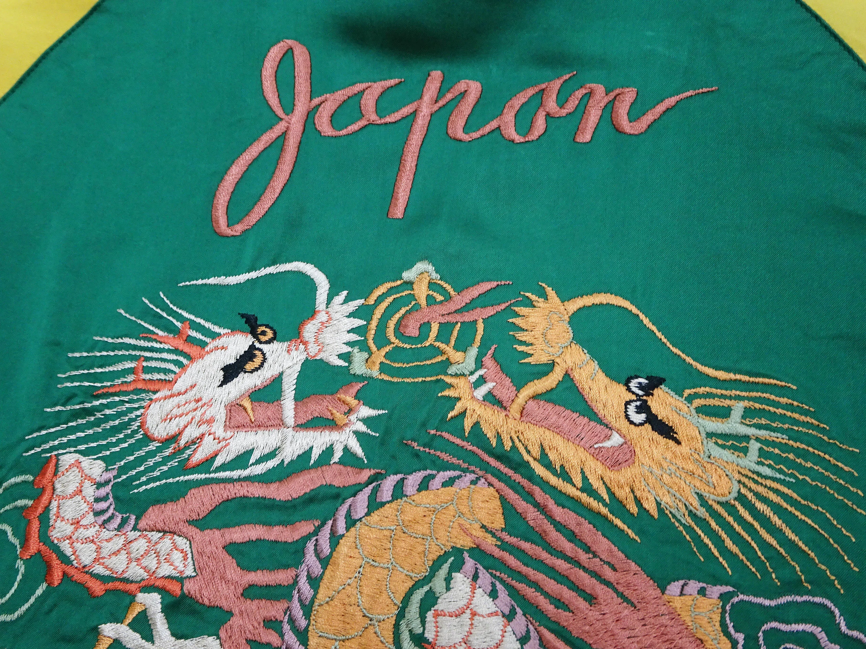 KOSHO & CO. Jacket Tailor Toyo Sukajan Men's Japanese Souvenir Jacket Silver Dragon x Tangled Dragons Embroidery TT15619 TT15619-119