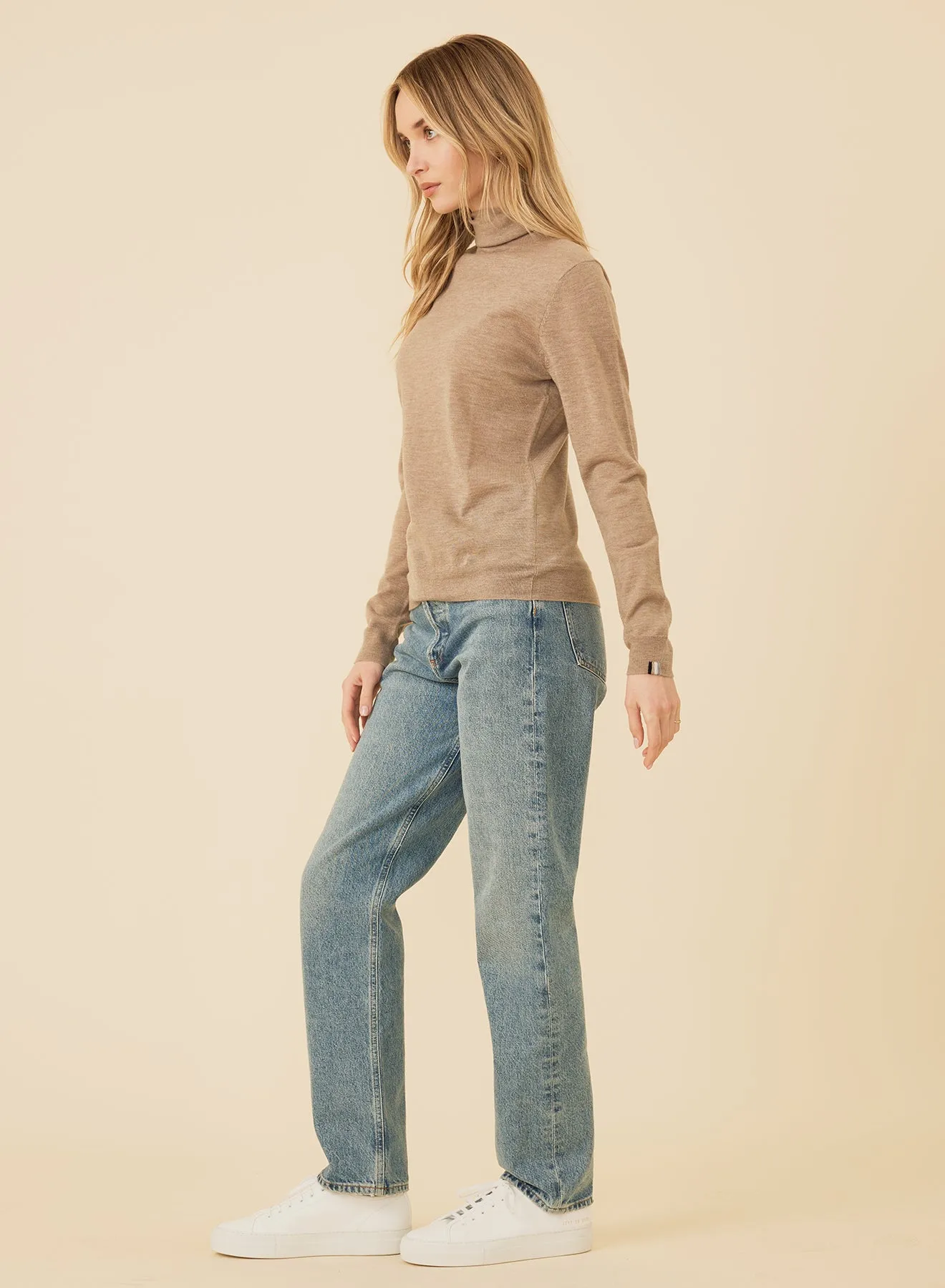 Laguna Merino Turtleneck - Fawn