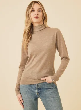 Laguna Merino Turtleneck - Fawn