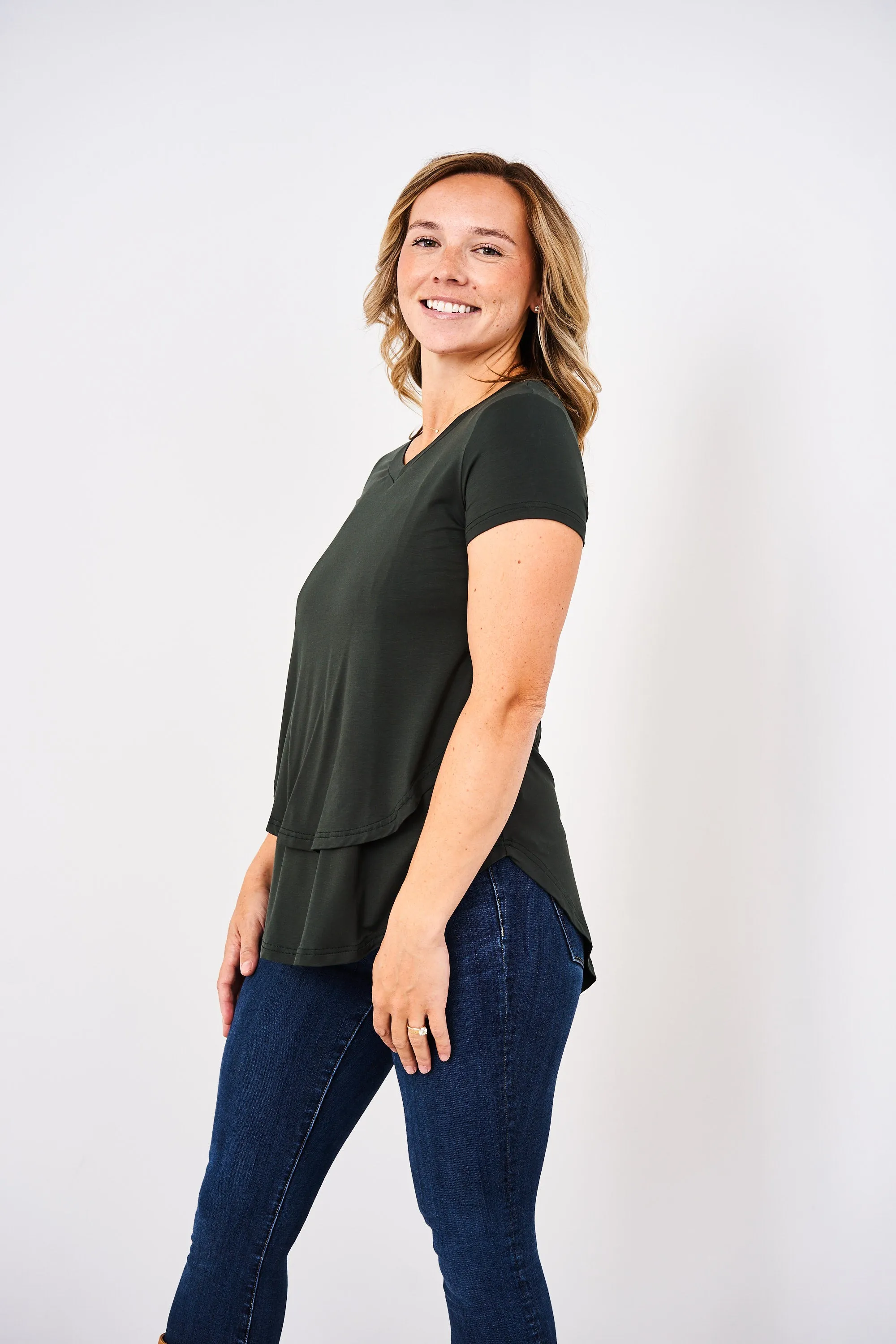 Latched Mama V-Neck Nursing Tee 2.0 - Final Sale