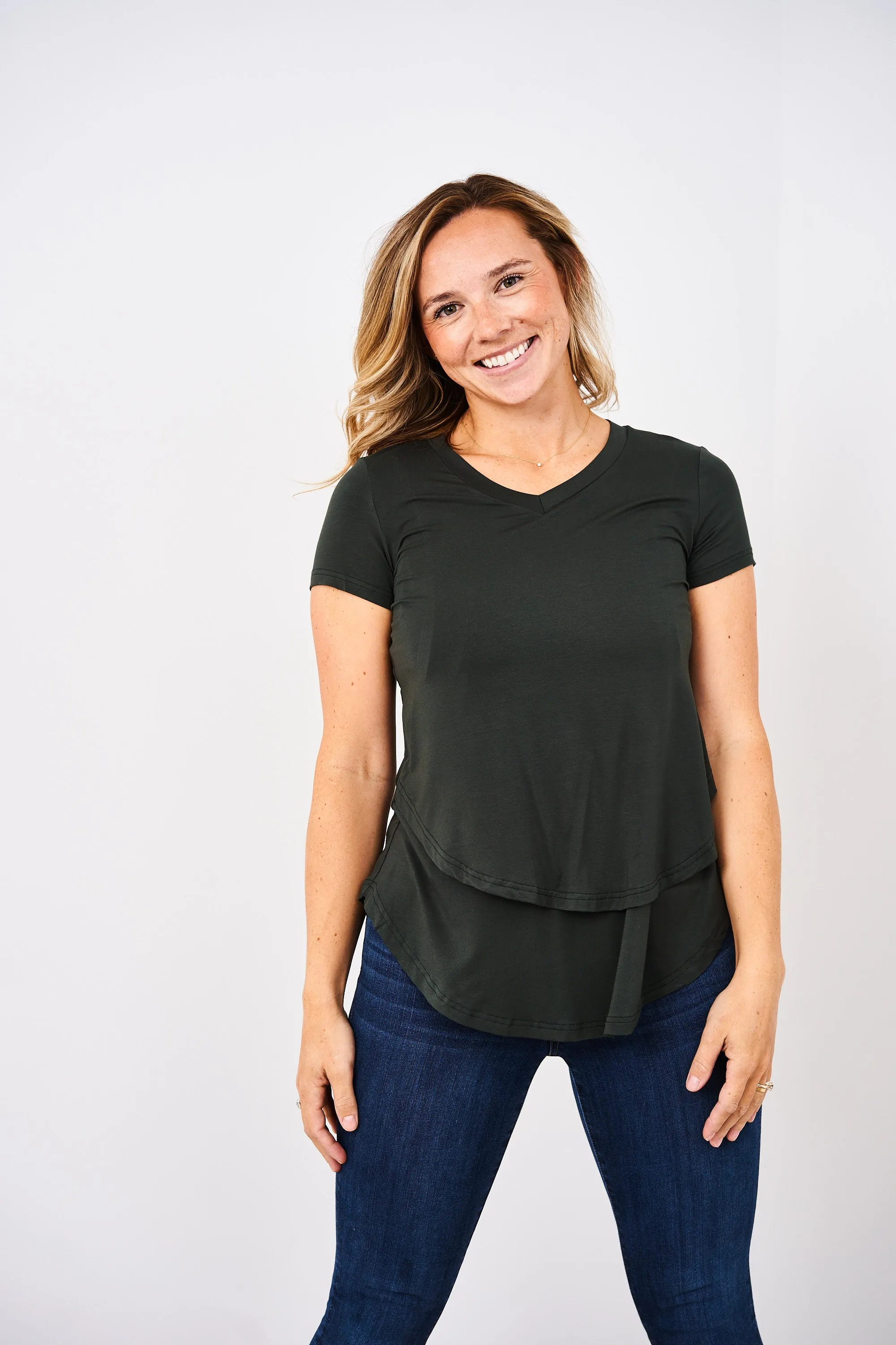 Latched Mama V-Neck Nursing Tee 2.0 - Final Sale