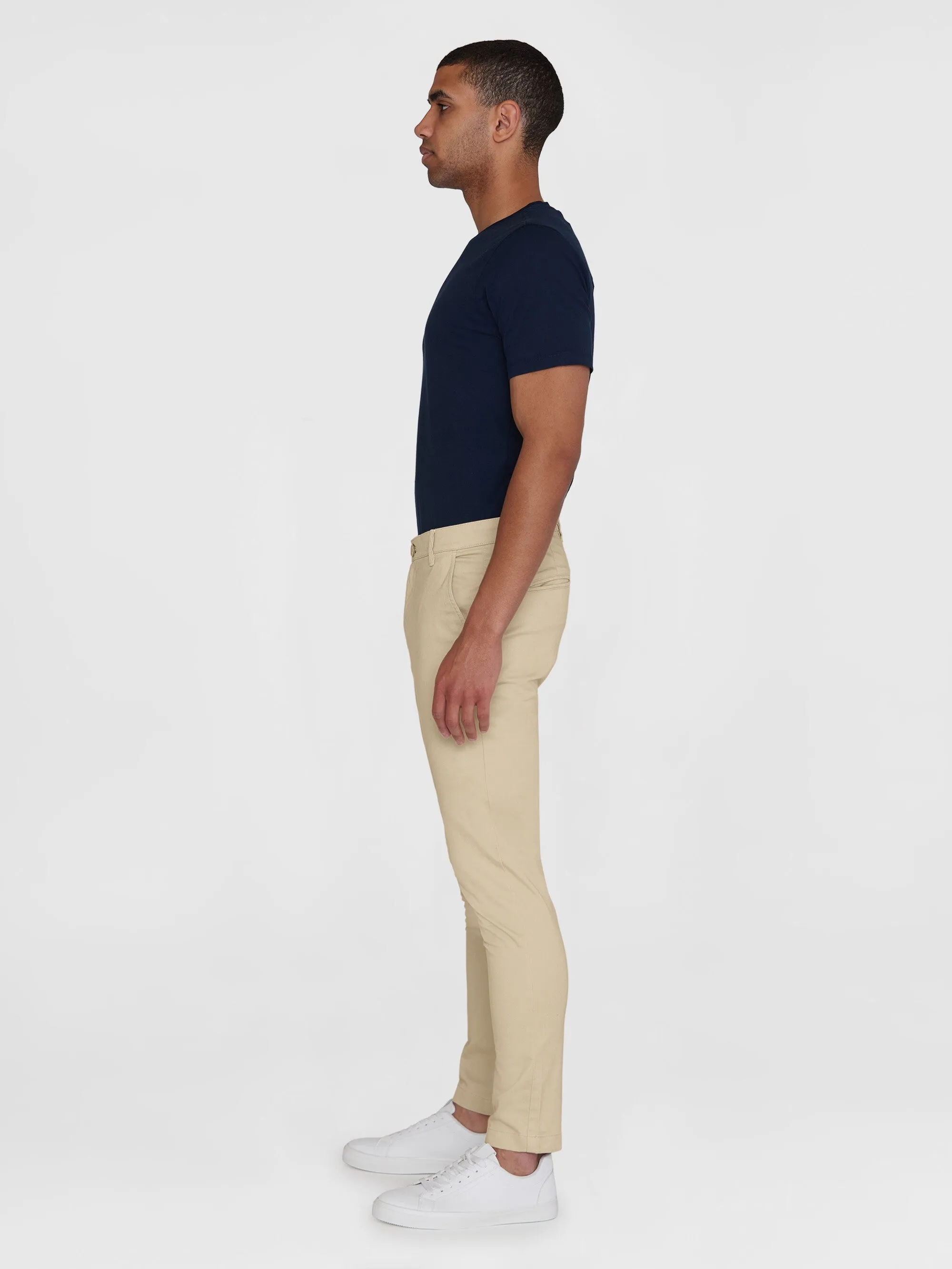 LUCA slim twill chino pants - Light feather gray