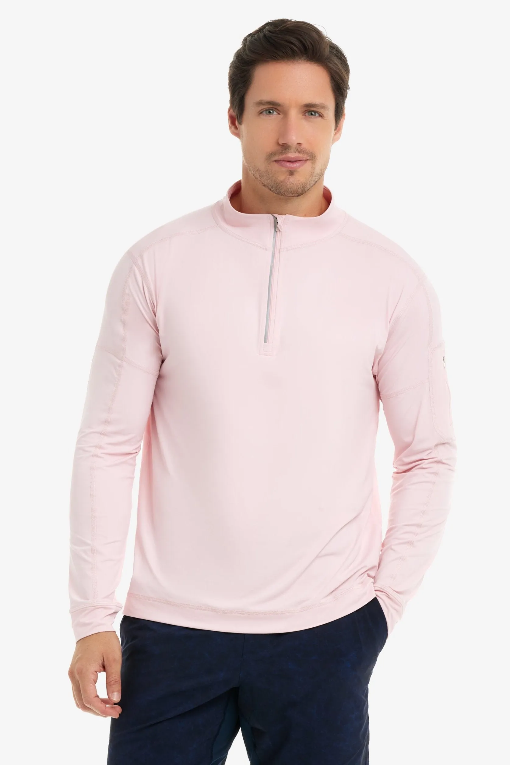 MEN'S MOCK ZIP TOP (12001)