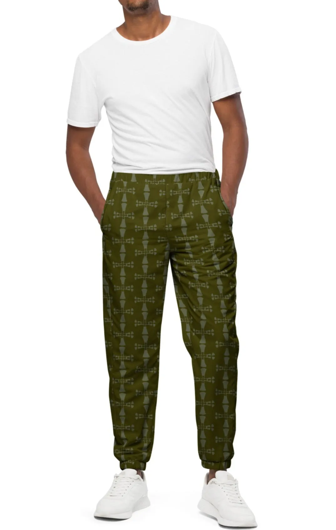 Men's track pants-Allover Crusaders Karaka Green