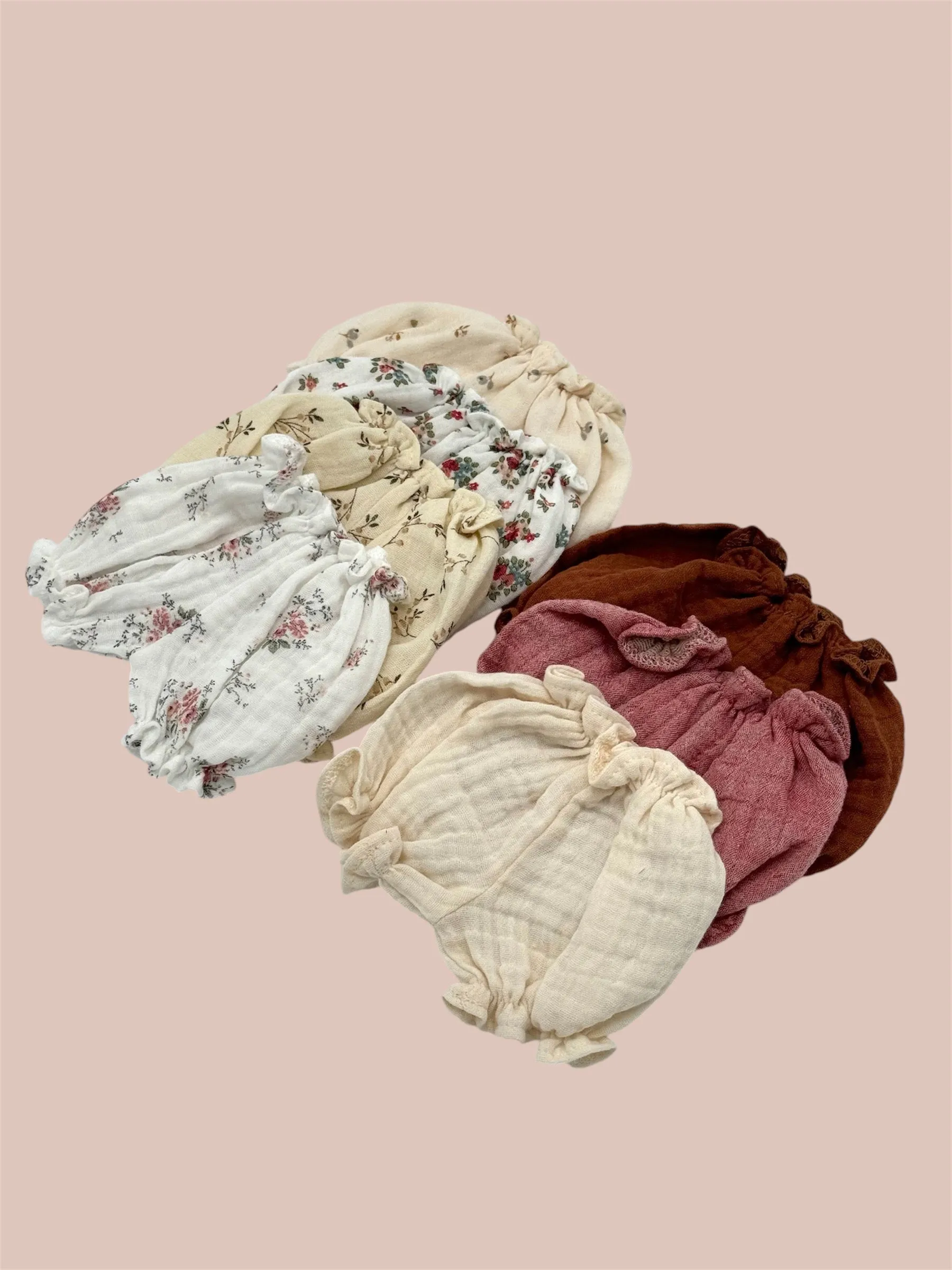 Minikane Doll Clothes | Muslin Bloomers - Rose Garden