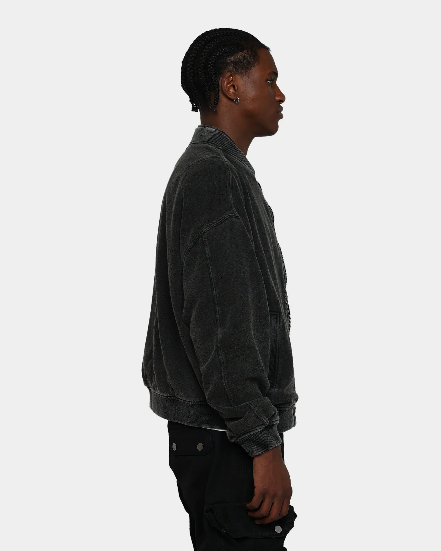 MNML Layered Bomber Jacket Black