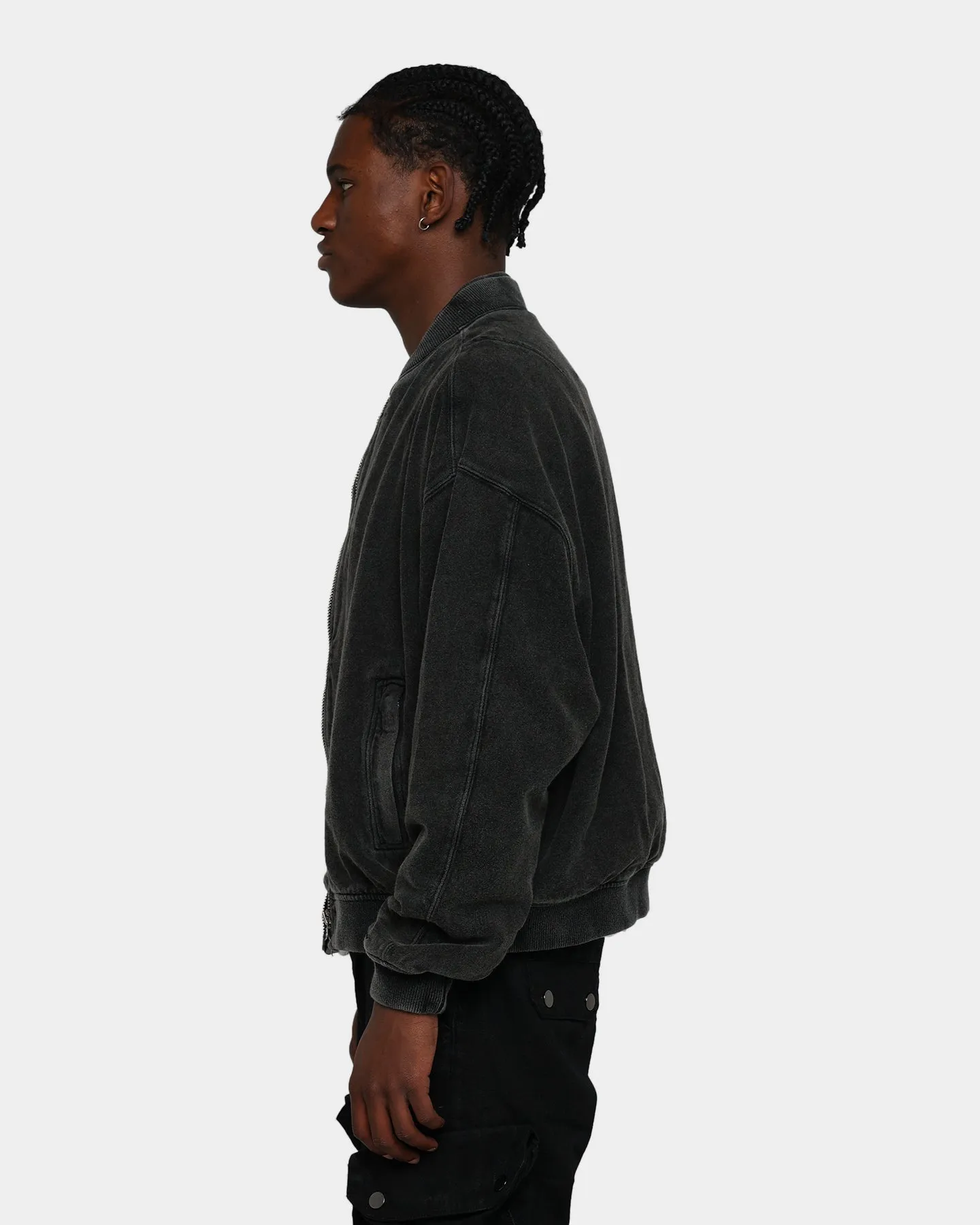 MNML Layered Bomber Jacket Black