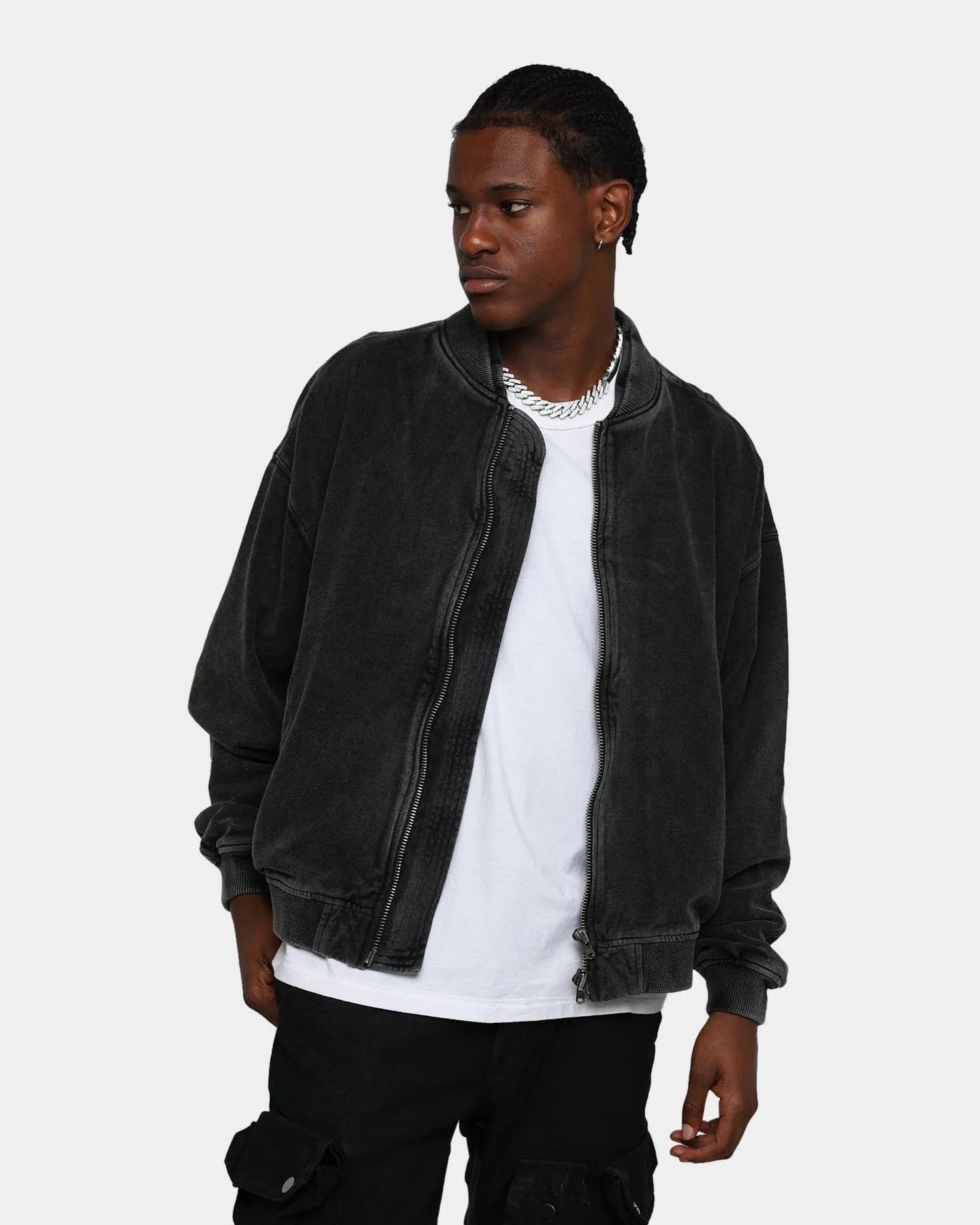 MNML Layered Bomber Jacket Black