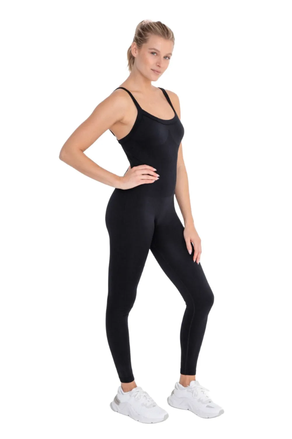 Mono B Full Length Seamless Unitard Micro Ribbed KP11850