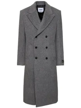 MSGM   Wool mélange coat 