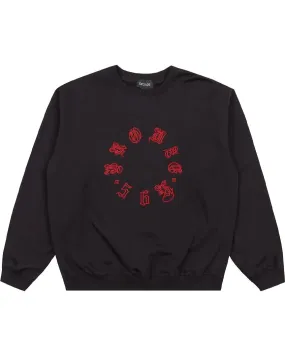 Old E Circle Crew Sweatshirt - Black