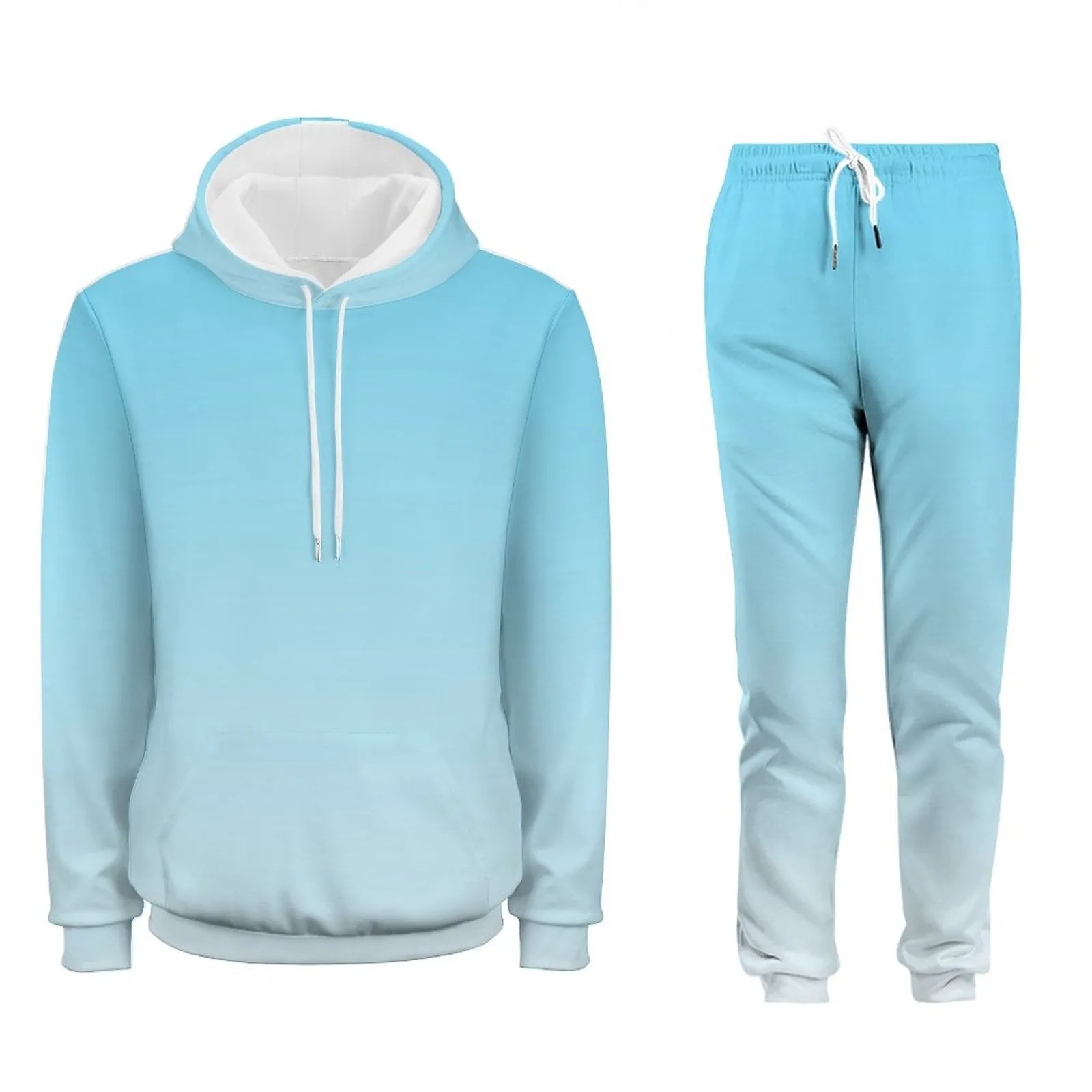 Personalize This Hoodie & Joggers Set-S to 5XL-Blue