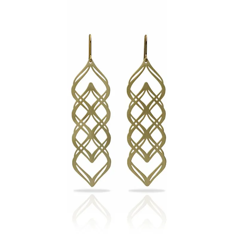 RAS Nirvana Gold Big Earrings