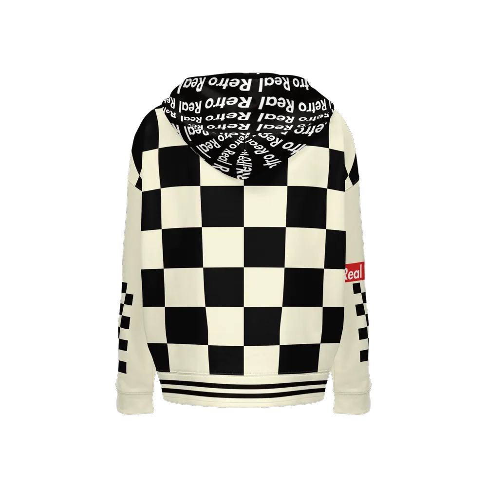 Real Retro Checkered Marilyn Relaxed Hoodie