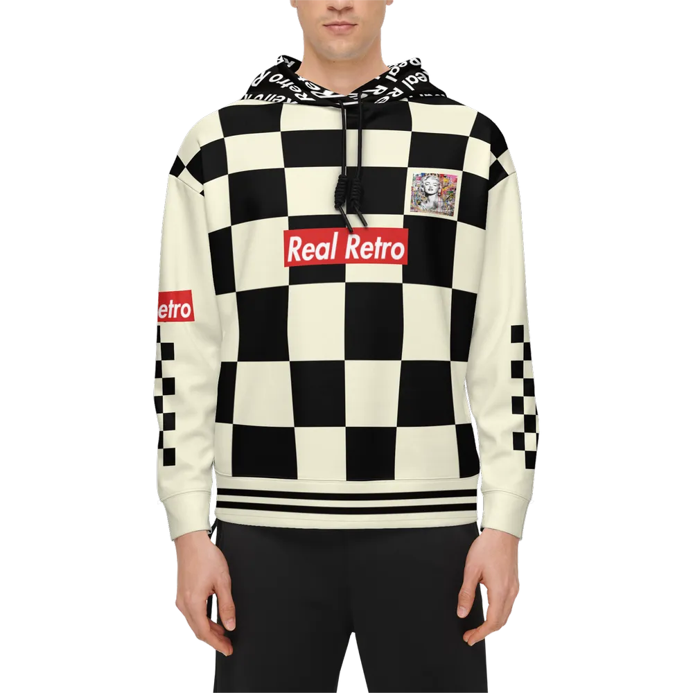 Real Retro Checkered Marilyn Relaxed Hoodie