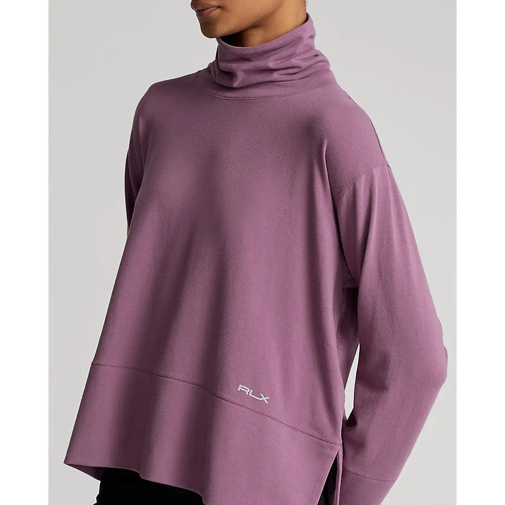 RLX Ralph Lauren Women's Performance Cotton Blend Turtleneck - Aurora