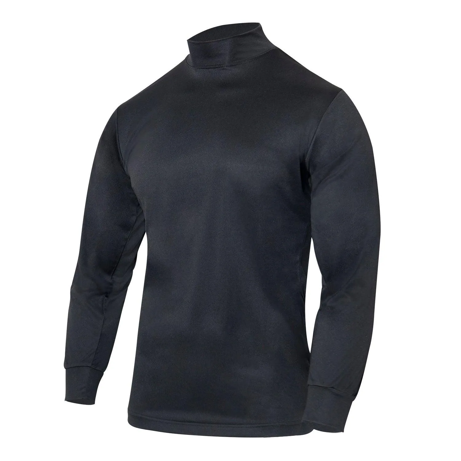 Rothco Moisture Wicking Mock Turtleneck - Black