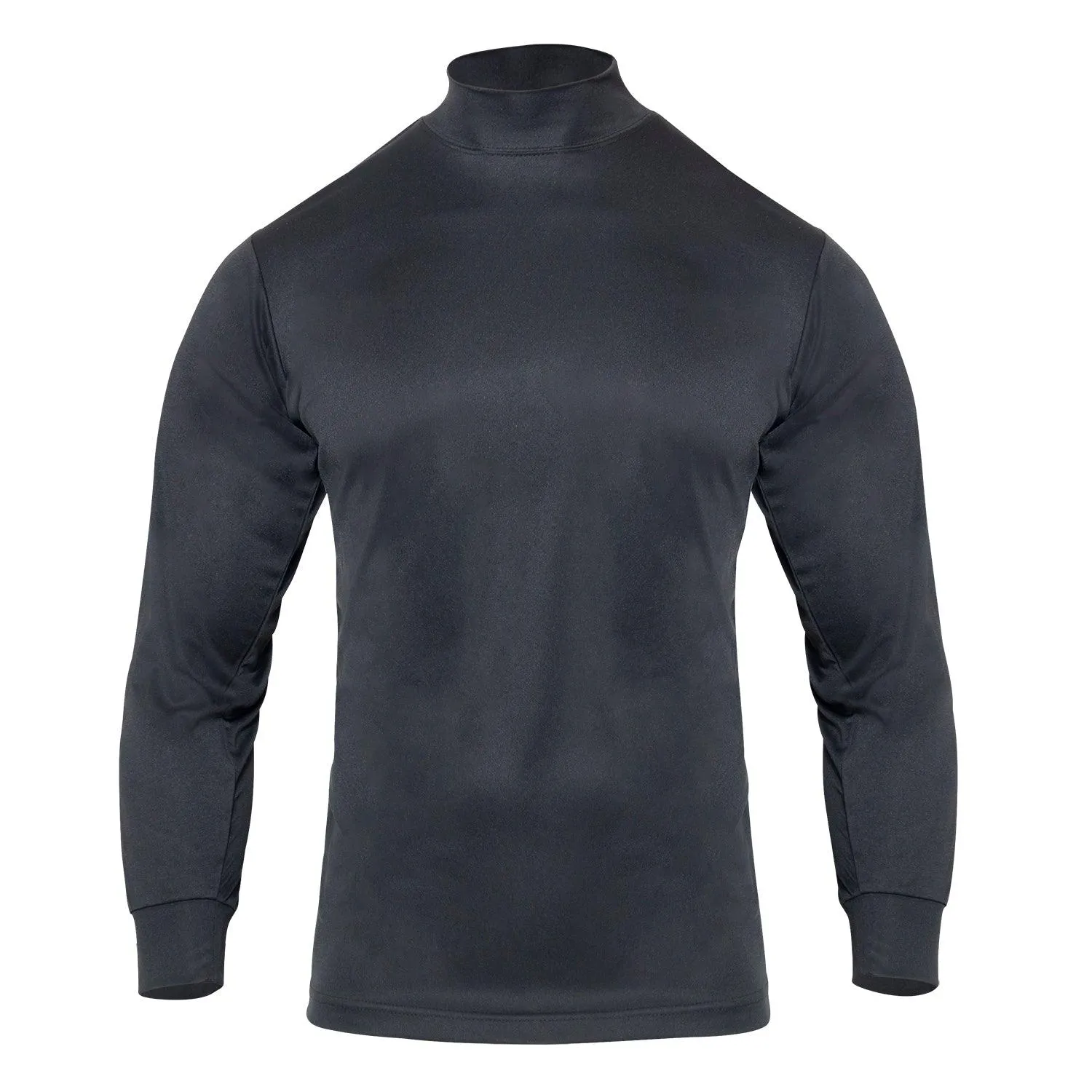 Rothco Moisture Wicking Mock Turtleneck - Black