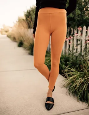 SA Exclusive Mustard Solid Leggings