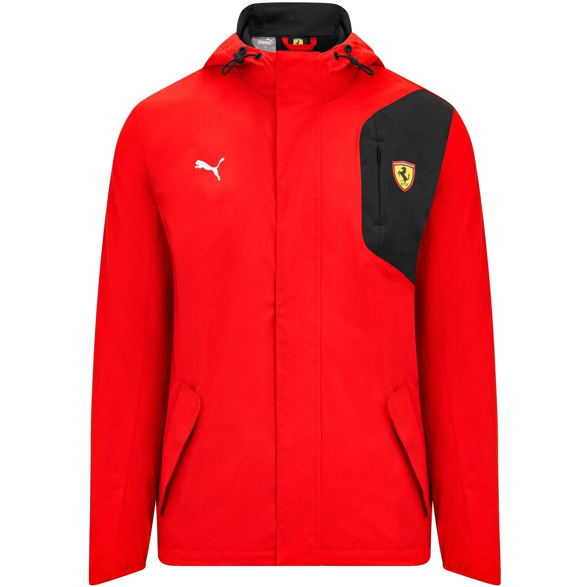 Scuderia Ferrari F1 Puma Men's Rain Jacket -Black/Red