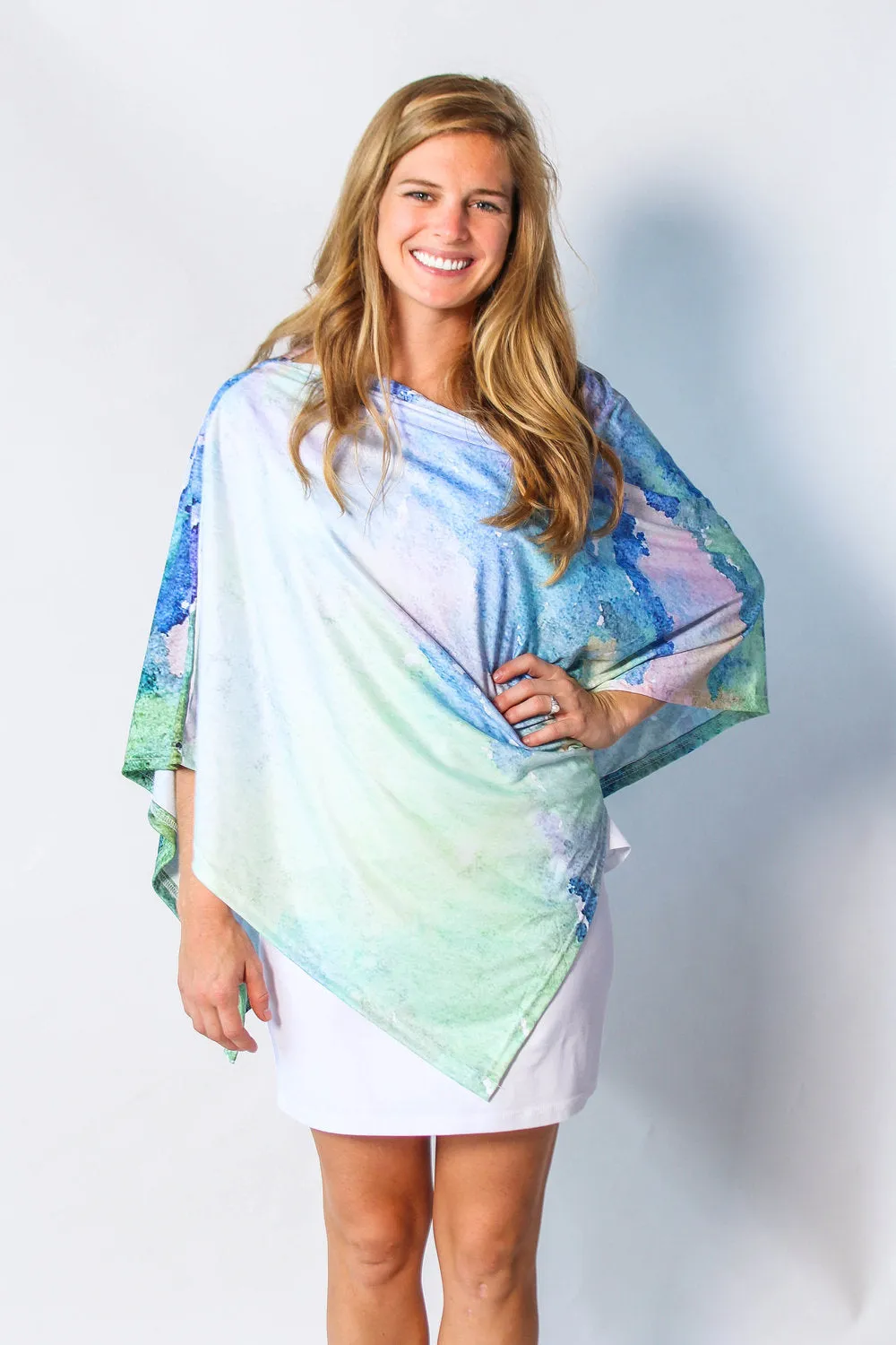 Sea Splatter Party Poncho