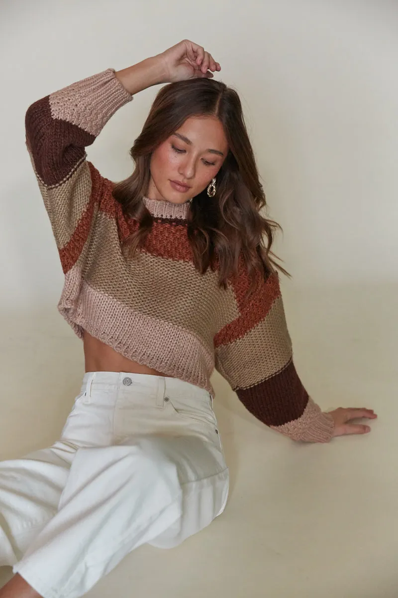 Sheridan Cropped Striped Sweater