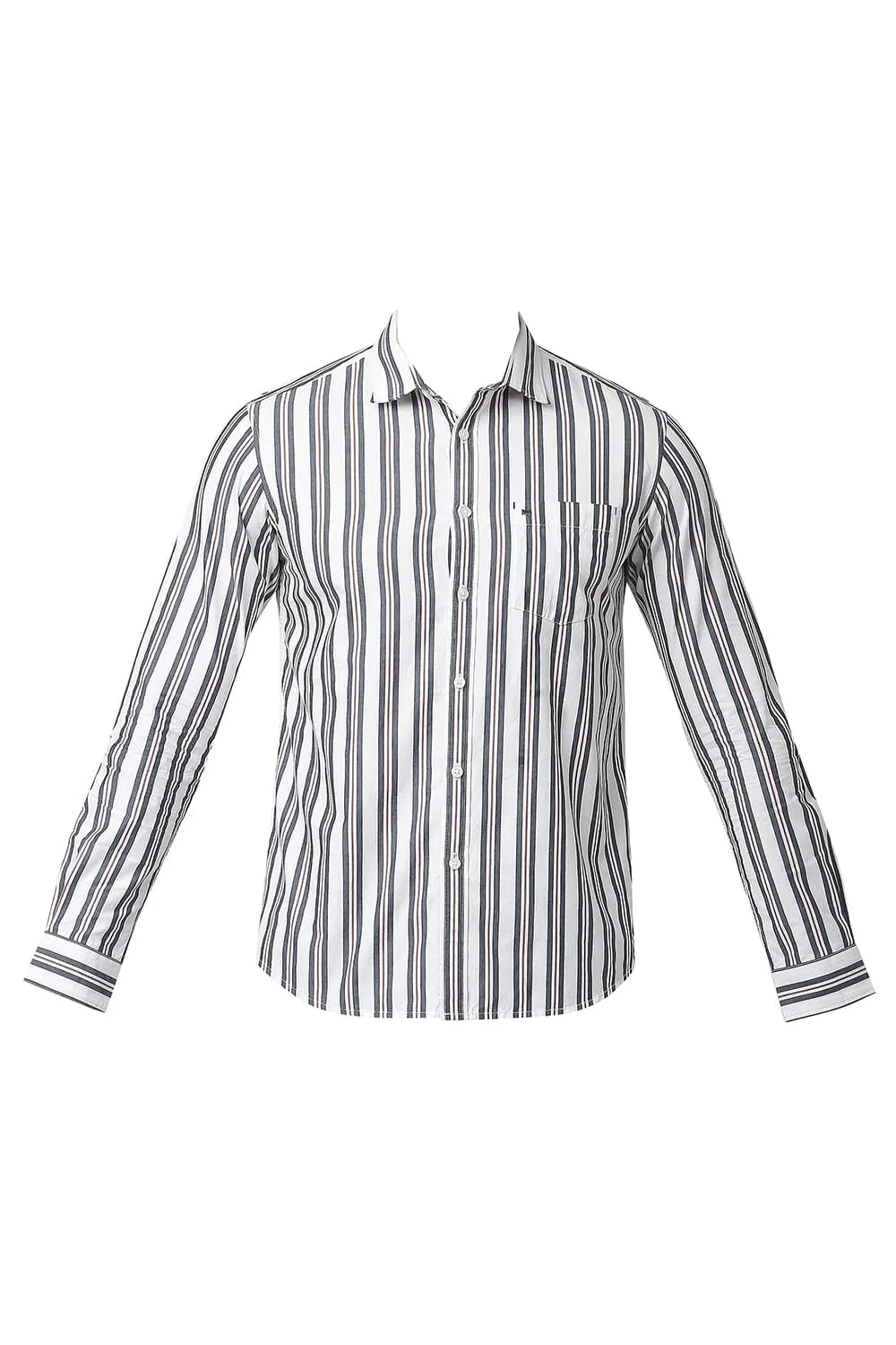 Slim Fit Cotton Stripe Shirt